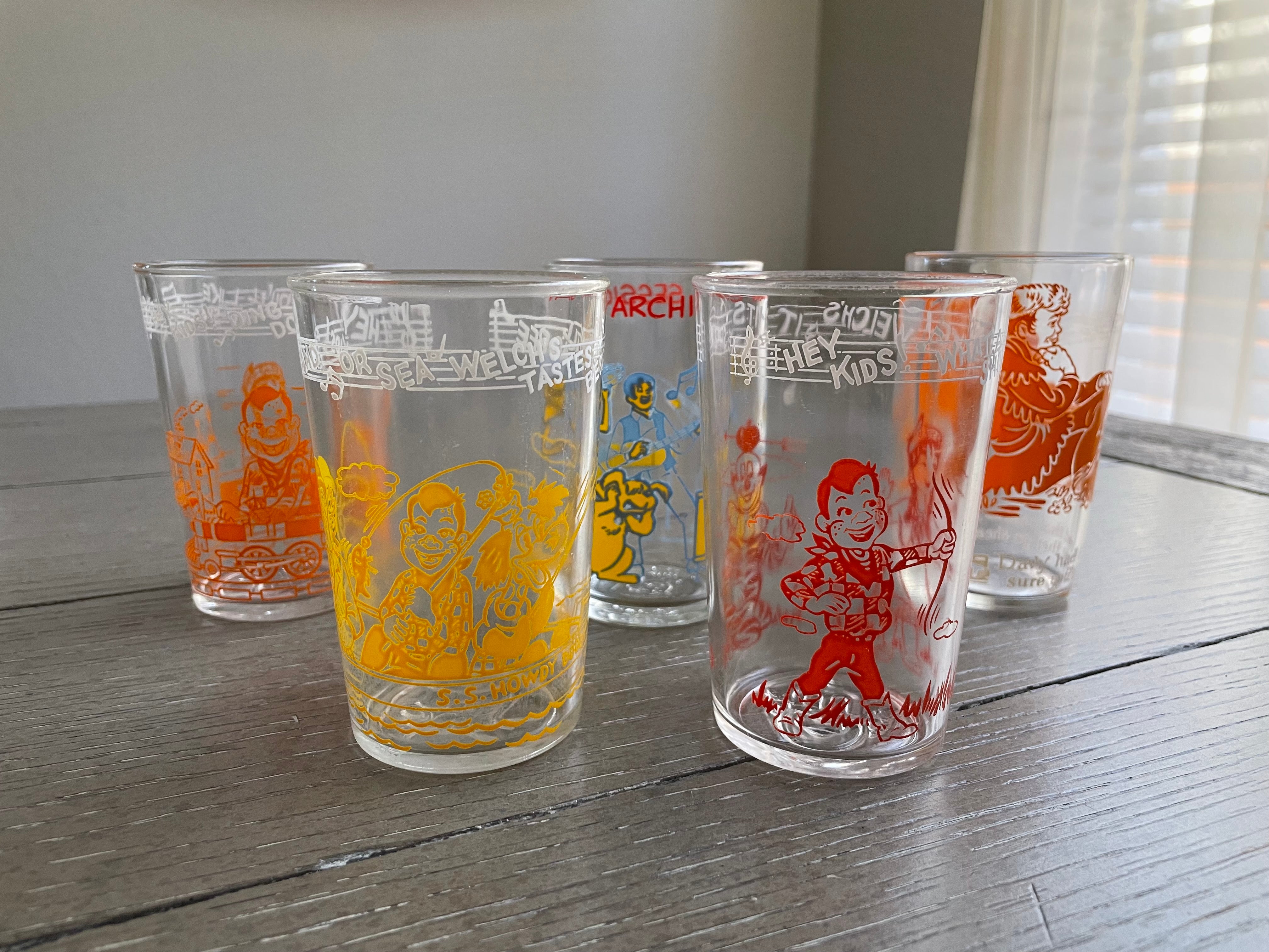 Retro Juice Glassware by Schoolhouse