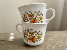 Load image into Gallery viewer, Set of 7 Vintage Floral Coffee Mugs by Corelle
